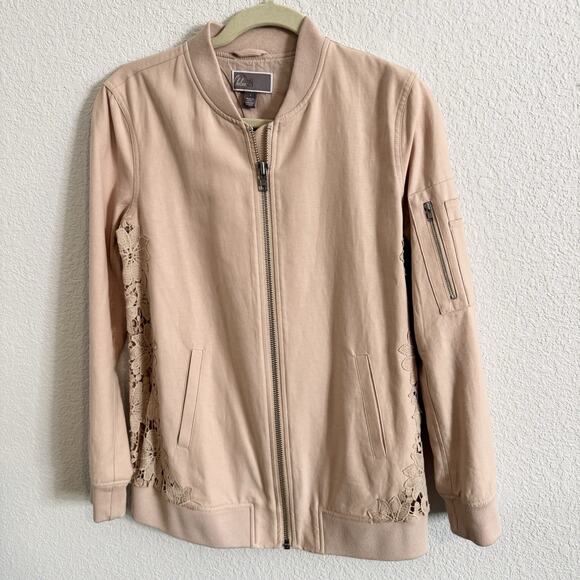 CHELSEA 28 Jacket Indoor Top Light SMALL Lace Back Blush Pink BALLETCORE NWOT - Picture 1 of 4
